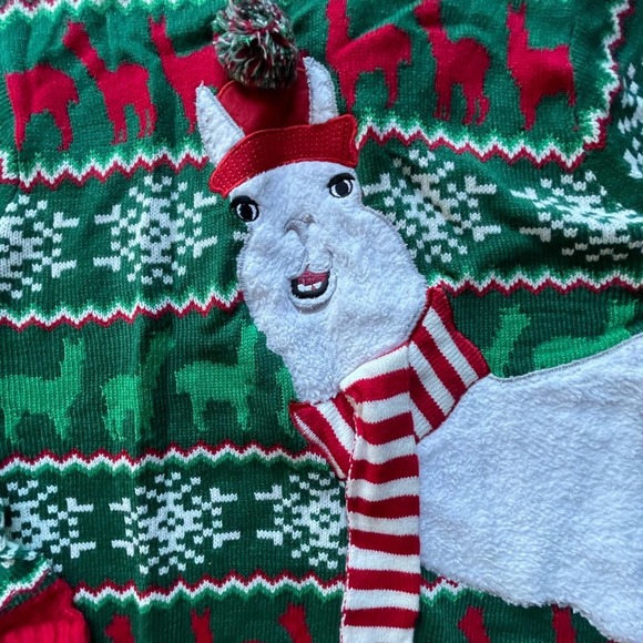 Ugly Christmas Sweater Llama - Picture 3 of 5